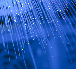 Abstract Internet technology fiber optic background