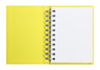 © alivepix - Isolated opened yellow blank note book