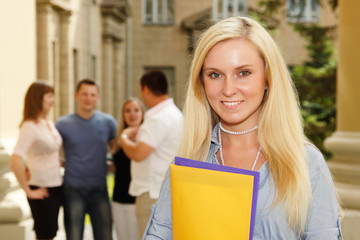 student girl  happy attractive outdoor