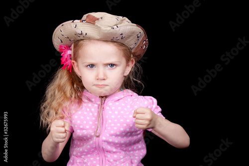 Photo  Cute Girl In A Hat