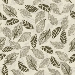 Wall Mural - seamless leaf pattern