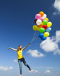 © ikostudio - Flying with balloons