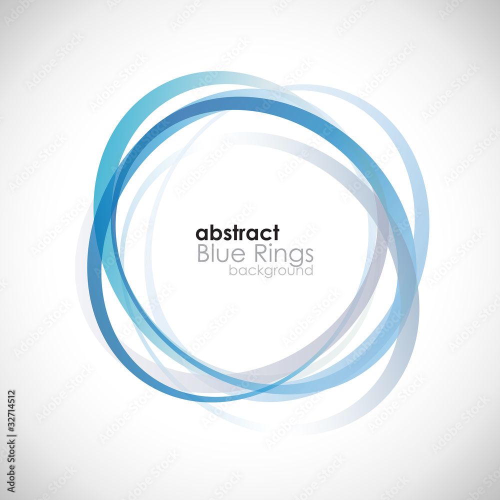 Blue Rings Background # Vector Stock Vector | Adobe Stock