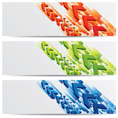 Wall Mural - abstract vector headers