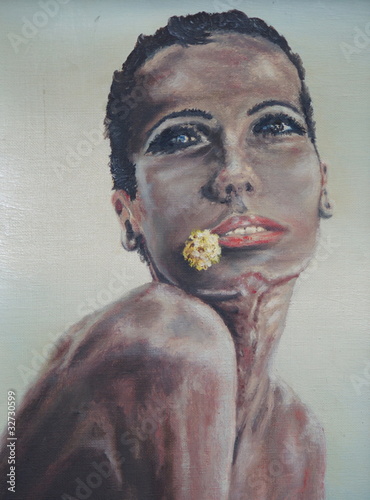 Portrait de femme africaine Toile Peintures Sur Le Mur Décoratif Toile Art Prints Cuadros Toile Photos Pour La Maison Mur DécorSalon: Amazon.fr: Bricolage