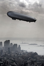 Zeppelin Above New York