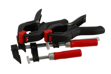 Two pairs of different clamps