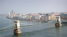 Saint Margaret Bridge In Budapest.