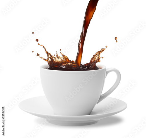 Naklejka na szybę coffee splash