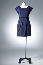 Woman Blue Cloth On Mannequin On Light Background