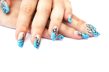 Sticker - Hands with nail art