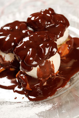 Poster - Ice cream with Chocolate topping