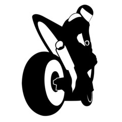 Fotobehang - moto gp silhouette