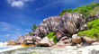 granite rocky beaches of Seychelles