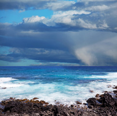 Sea in storm