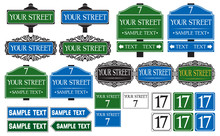Big Collection Of Road And Street Signs