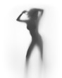 Sexy dancer woman silhouette