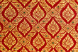 Thai pattern gold on red