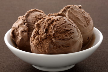 Poster - delicious gourmet chocolate ice cream,