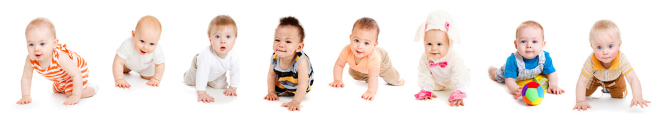babies crawling