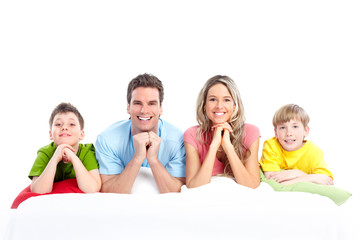 Wall Mural - Happy family.