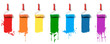Leinwandbild Motiv color paint rollers