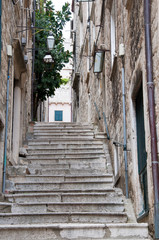 Naklejka na meble Narrow streets of the Walled City of Dubrovnic Croatia