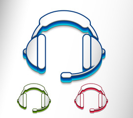 Sticker - headset web icon
