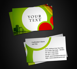 Canvas Print - business card