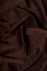 dark brown silk
