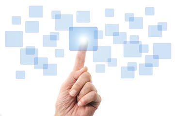 button drücken - touchscreen interface