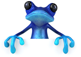 Wall Mural - Blue frog