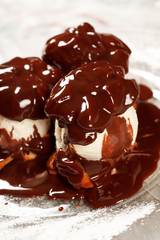 Poster - Ice cream with Chocolate topping