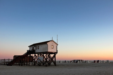 Canvas Print - Strand in St. Peter Ording an der Nordsee