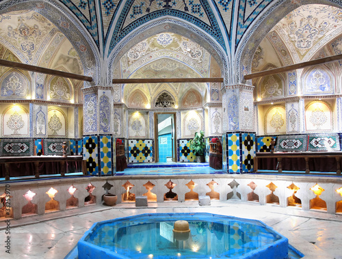 Naklejka - mata magnetyczna na lodówkę Sultan Amir Ahmad historic bath, Kashan, Iran