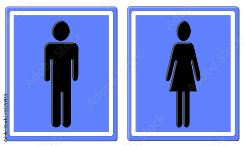 Wc Schild Mann Wc Schild Frau Buy This Stock Illustration And