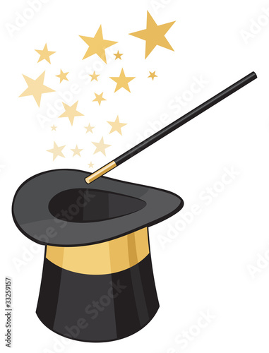 Magic hat and stick - Buy this stock vector and explore similar vectors ...