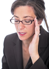 Wall Mural - Stressed businesswoman