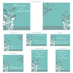 Wall Mural - Wedding Reception Card