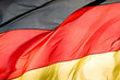 german flag in the wind