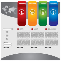 Business web page template set