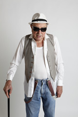 Poster - fashion elder man