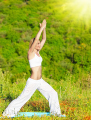 Wall Mural - Yoga outdoor