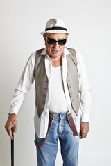 Poster - fashion grandpa