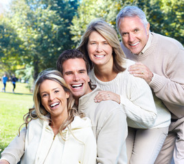 Canvas Print - Happy family