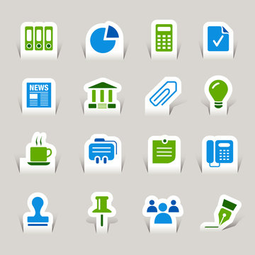Papercut - Office and Business icons