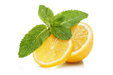 Slices Of Lemon And Mint