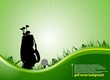 green golf background.vector