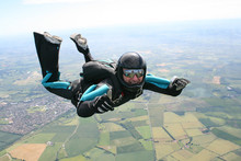 Close-up Of Skydiver In Freefall