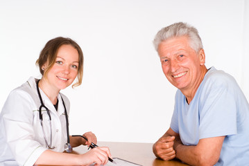 nurse with patient